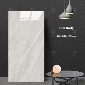 China Modern Large Glazed Porcelain Tiles Gray Marble For Interior Wall Square Shape factory