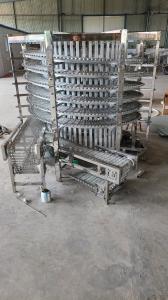 China Spiral Accumulation Conveyor System for Cooling Bread factory