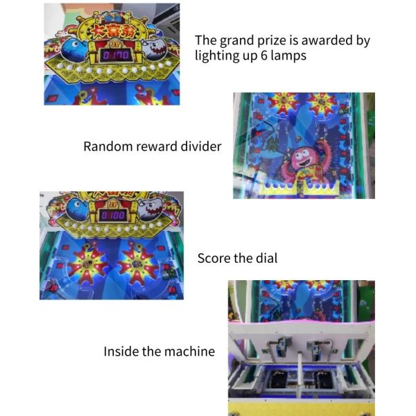 Jp Treasure Hunt Coin Pusher Arcade Lottery Game Machine For Kids Multiple Players