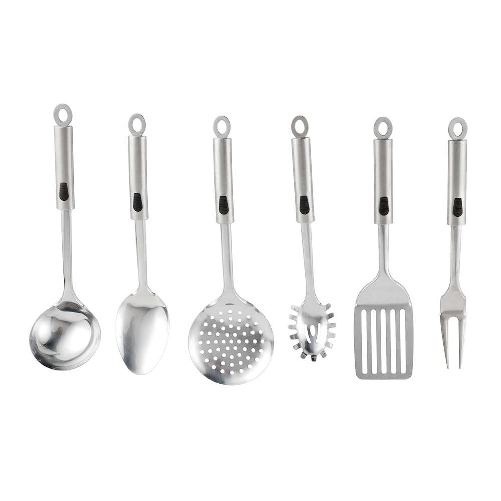 Sample Stainless Steel Kitchen Accessories Tools Set Silk Printing or Debossed Logo
