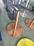 Modern Metal Table Legs Commercial Table Bases Mild Steel Golden Finish