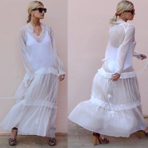 China Clothing Fashion Women See-Through Sexy Beach Cover Up Dresses factory