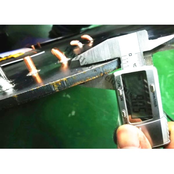 Stainless Steel Annular Grooved Stud Welding Pins , Copper Plated Mild Steel M5 - M12 Stud Welder Pins With Threaded