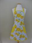 Ladies Apron, Floral Apron, Kitchen Apron, Full Cooking Apron, Gift For Women,
