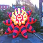 Festival Advertising Inflatables Flower Wedding Decoration With LED Changing