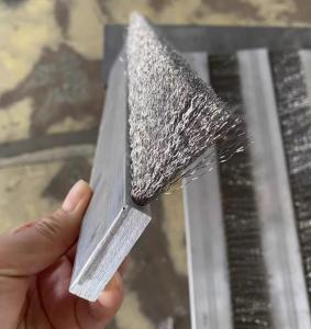 China Polishing Brush Wire 0.08-0.5mm Base Aluminum Alloy Bristles Stainless Steel Wire Strip Brush factory