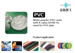 White SG-5 K 67 Polyvinyl Chloride PVC Resin High Density 0.918g/Cm3