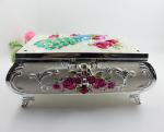 Shinny Gifts Fashion Jewerly Organizer Box Earring Storage Box Cosmetic Jewelry
