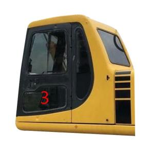 China ISO Excavator Cabin KOMATSU Cab Glass Left Door Lower Position NO.3 factory