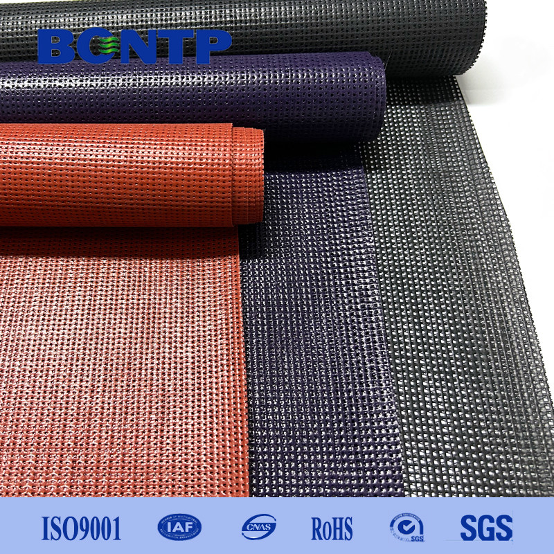 1000D PVC Coated see through polyester mesh fabric anti-uv high strength