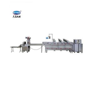 China Automatic On Edge Packing Peanut Brittle Biscuits Production Line factory