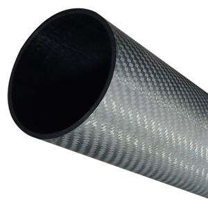 China 0.05% N Content 1 inch Carbon Fiber Tube 1200mm for Industrial Applications factory