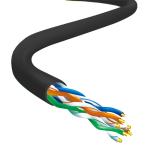 1000FT UTP CAT5E Cable Outdoor PE Cable 24AWG Extend To 350MHz Filling Glue