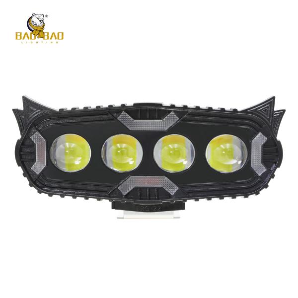 Red Blue Warning Plastic Project Light White Yellow Dual Color Motorcycle Fog