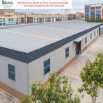 Fiberglass Panel Steel Structure Building Frame Structure Windproof Anti