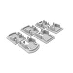 Magnet Lamps Aluminium LED Profile 14*18mm Extrusion Housing H Shape