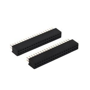 China Double Row 1.27mm Pitch PCB Female Header Connector Straight Dip factory