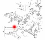 OEM 1K0199232J 1K0199232H 1K0199232G CAR ENGINE MOUNTING FOR AUDI A3 (8P1)1.2