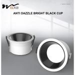 Anti Dazzle Round Recessed Downlight Ip44 6000K Embedded Ceiling Light