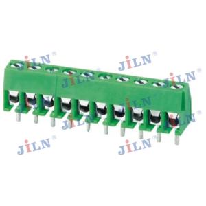China Green Color 3.96 mm Pitch PCB Screw Terminal Blocks Female JL350 factory