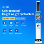 Ultrasonic Electronic Weight and Height Scale Digital Professional Body Fat BMI