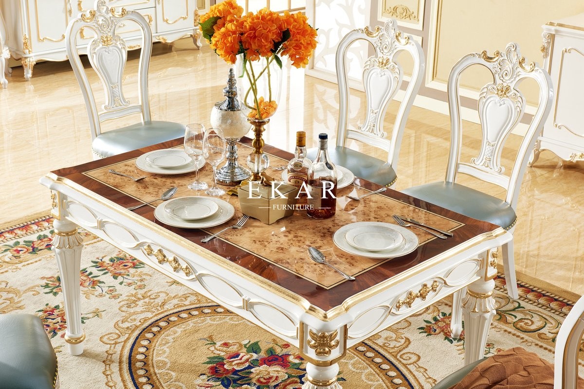 Classic Furniture French Dining Table Set 6 Chair LF-1088