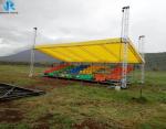 2 Rows - 15 Rows Gym Chair Steel Grandstand For Events Customized Color