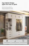 MDF Panel Bedroom Closet Furniture Almirah Cloth Combination Designs