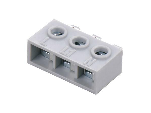 Grey Terminal Strip Connector Pitch 7.75mm Length 24.75mm Verticle Wiring