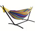 Iron Tube Frame Cotton Fabric Hammock Swing Chair Up To 150kg Weight Capacity