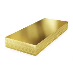China 1500x 3050 X 1.5mm Brass Coated Copper C26800 C27200 Shiny Brass Sheet Plate factory