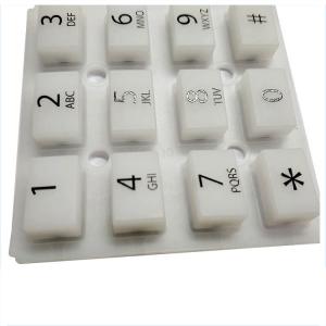 China Multi Cavity Silicone Injection Molding Nbr Hnbr Small Transparent Conductive Digital Key factory