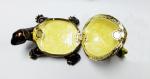 Fashion enamelled metal turtle jewelry box with turtle trinket box