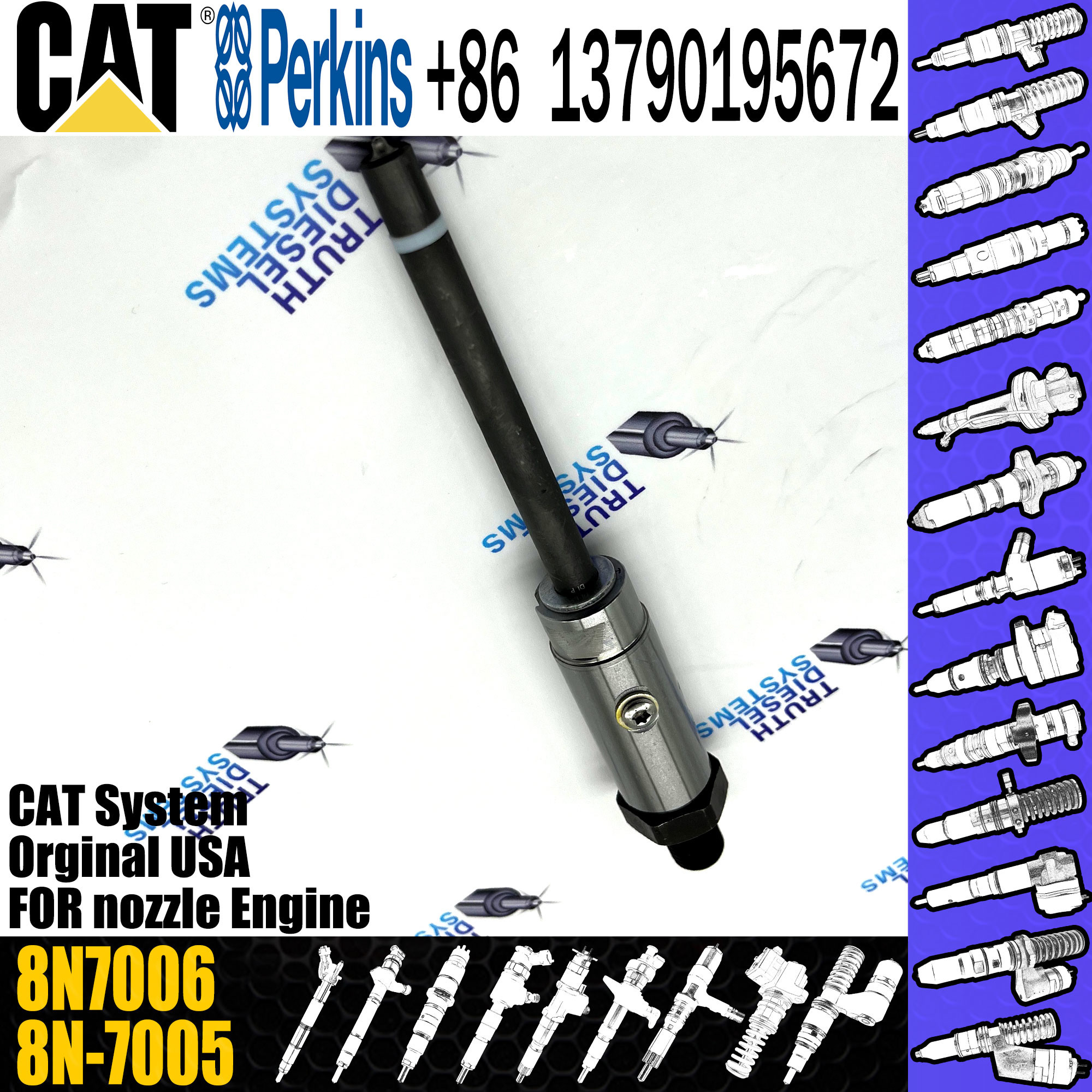 Diesel Injector Nozzle 7W7038 4W7015 4W7016 104-9453 8N7005 8N7006 For Engine 3304 3406 3306