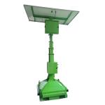 Block Type Solar Power Street CCTV Camera Surveillance Tower With 4m Manual Mast