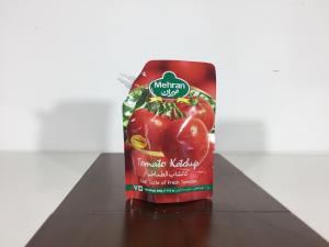 China Tomato Ketchup Stand Up Liquid Spout Pouch Laminated factory
