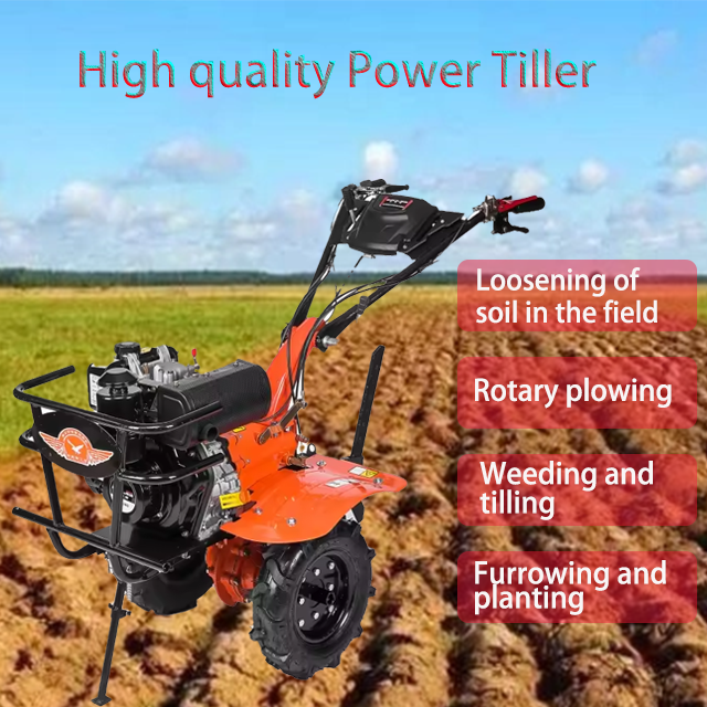 Mini 5HP 7HP Diesel Tiller with 85kg Net Weight for Home Garden and Agricultural Use