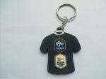 Custom 2d/3d Football Team Sportswear Shape Soft PVC Keychain For Euro 2016