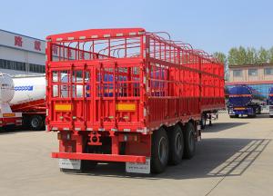 China 12/16 Tire Number Cargo Transport Fence Warehouse Trailer Truck With Wabco Relay Valve factory