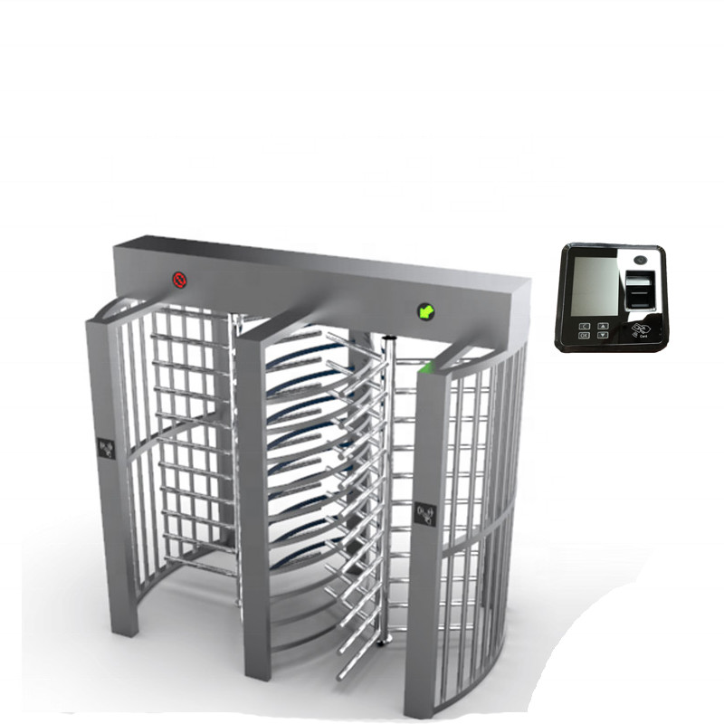 Safety Full High Turnstile Gates Face Recognition Access Control 30 Ppl/Min