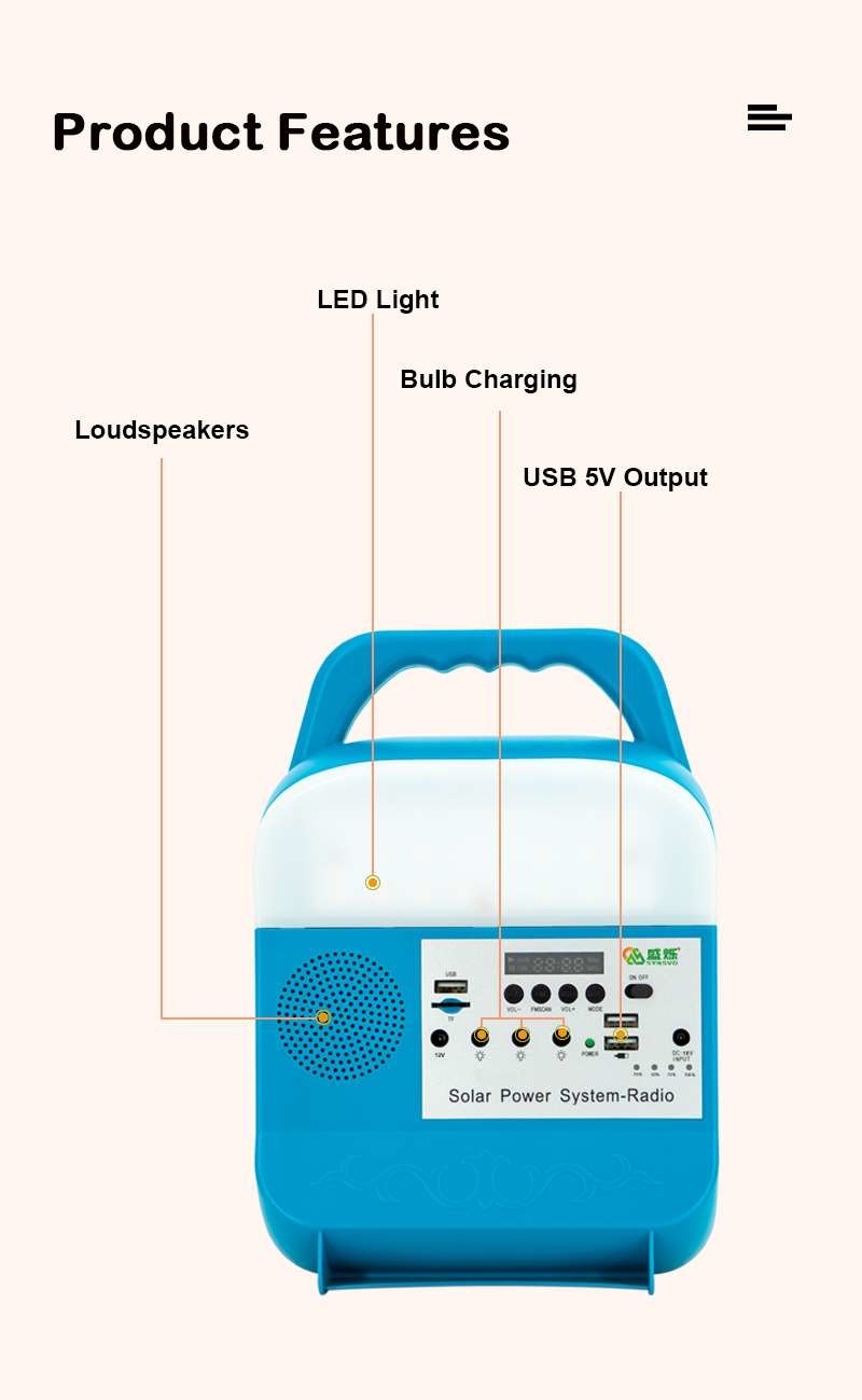 Mini Portable Solar Power Energy Lighting System With Led Light For Cell Phone