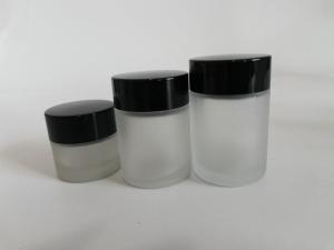 China 10g 20g Empty Cosmetic Glass Jars With Lids Screen Printing Surface factory