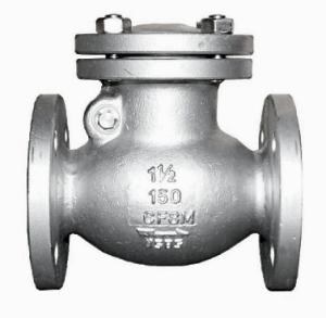 China RF CF8M SS316 Flange Check Valve 1-1/2″ CL150 For Oil / Gas factory