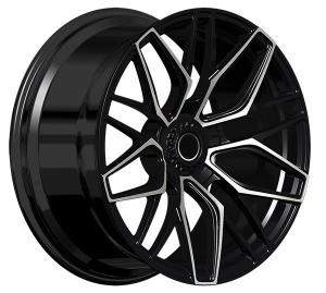 China Centerlock type bright colour painting Forged Custom Wheels 18 19 Inch With Black Machine Face rims factory