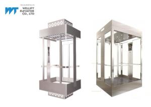 China Full Glass Cabin Panoramic Glass Elevator / Observation Elevator Load 630-1600KG factory