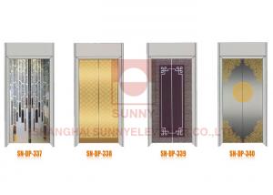 China Mirror / Irregular Grain / Etching Elevator Door , Elevator Door Panel factory