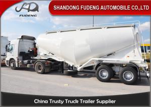 China Double Axles Cement Tank Trailer With Mechanical Suspension, 30CBM Cement Trailer factory