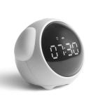 Circular 2.5W Kids Alarm Clock , 1500mAh Touch Light Alarm Clock Sound Control