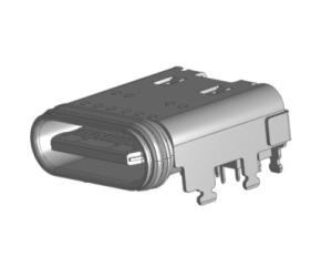 China IPX8 USB Connectors SMT 24 Pins USB Type C Vertical Connector factory
