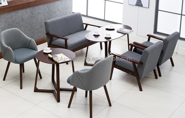 Customized Colors Solid Wood Frame Fabric Chair W64*D59*H71CM for Contemporary and Sophisticated Living Room